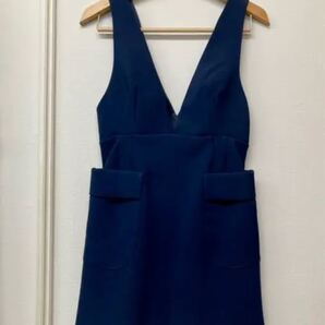 新品 未使用 ZARA ザラ ワンピース ネイビー ジャンパースカート