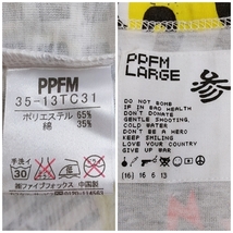 OS361【極美品】☆総エンジョイ柄Ｔシャツ☆PPFM ペイトンプレイスフォーメン 半袖 カラフル ど派手コーデ パリピ サングラス メンズ L_画像10