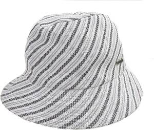 [並行輸入品] KANGOL カンゴール TROPIC SHIRT STRIPE TRILBY HAT トロピック シャツ ストライプ トリルビー ハット (グレー)