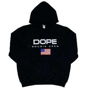 DOPE ドープ DOPE USAロゴ プルオーバーパーカー（ブラック）(XXL)【並行輸入品】