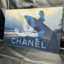 レア　CHANEL/シャネル　大型パネル　アンテーク　ハイブランド　横61ｃｍ　タテ40cm　サーフ　オシャレ　プラスチック　パネル　　　X96_画像1