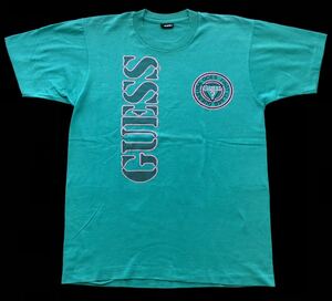 USA製 90s ゲス ビッグロゴ デカロゴ Tシャツ アメリカ製 50/50　　フィフティーフィフティー GUESS 90年代 オールド ヴィンテージ 柳5803