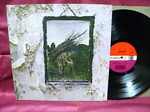 ★LED ZEPPELIN★【IV】UK ORIG ステッカー付レーベル 最初期マト3/3 1stプレス 完品 極美ジャケ 激レア