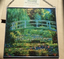 クロード・モネ　Claude Monet - Water Lilies and Japanese Bridge　アートガラス　ステンドグラス　ヨーロッパ製_画像2