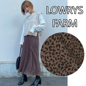 LOWRYS FARM 定価5500円 アニマルキリカエフレアスカート