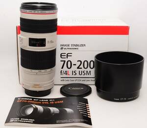 ★超美品★元箱付　キャノン　Canon 望遠ズームレンズ EF70-200mm F4L IS USM フルサイズ対応