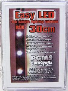 PGMS【LEDユニット】赤：30cm (電飾用ライト) PARAGRAFIX / PGX145-0.3