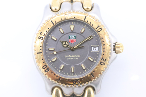 【ト滝】 貴重 TAG HEUER タグホイヤー WG1120-KO セルシリーズ プロフェッショナル 200M GPxSS デイト コンビ QZ メンズ腕時計 DS856DEC41