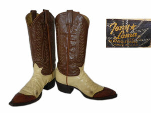 *Tony Lama* Tony Lama old tag western boots 23.5cm rank!!