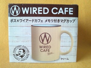 非売品 現品のみ ワイヤードカフェ ボス メモリ付き マグカップ WIRED CAFE コーヒーカップ グッズ