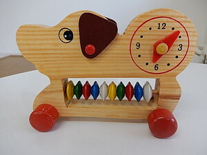  wooden ..... clock *3 -years old from hour. awareness *1~10 till number number .*