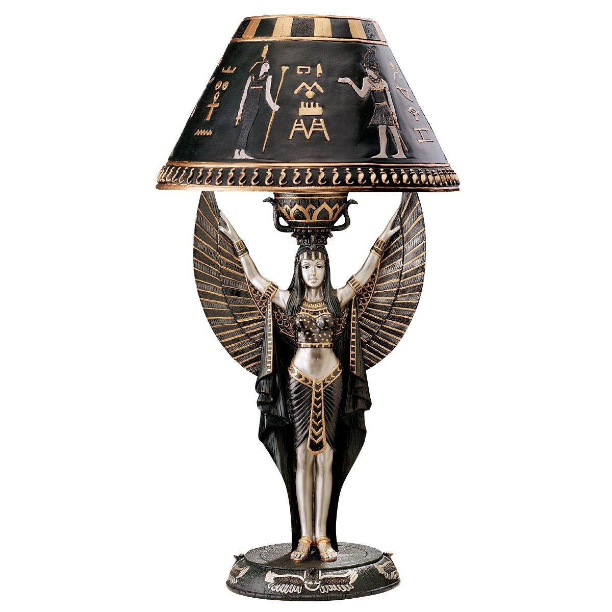 オンライン限定商品】 エジプト神話の女神 高級置物卓上飾り時計 