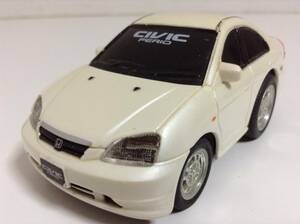 ホンダ 3代目 シビック フェリオ ES ET 2000年式~ ドライブタウン チョロQタイプ プルバックカー ミニカー 白