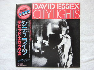 国内盤帯付 / DAVID ESSEX / CITY LIGHTS 6:48 / St. Amie5:02 / 45回転30cm限定ジャンボ・シングル / 渋谷陽一氏 ライナー / 1976