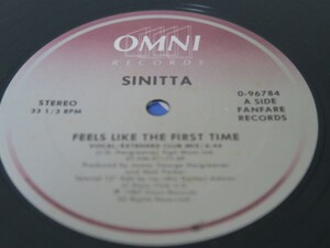 12'★SINITTA/Feels Like The First Time(Hi NRG/DISCO)