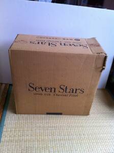珍しい日本専売公社の時代のセブンスター Seven Stars カートンが入っていた段ボール箱