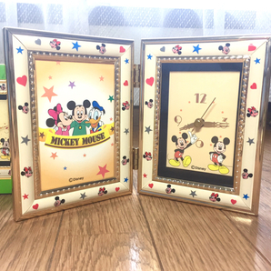 未使用品 Disney☆ミッキーマウスフォトフレームクロック☆の画像1