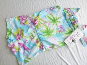  new goods Girl Friends towel ground Hawaiian pattern hibiscus pattern coveralls 100 about 