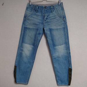 RNAa-ruene- Denim pants . color damage processing size М jeans color light indigo blue or light blue series cotton 31-h2831