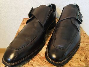 （113）ステファノロッシ　ビジネスシューズ 紳士靴　モンクストラップ　REGAL 焦茶　41(26.0cm相当)