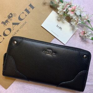 COACH コーチ 長財布 ブラックレディースメンズ 新品 未使用