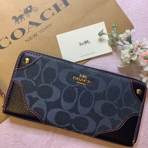 COACH コーチ 長財布 デニムシグネチャー 新品 未使用