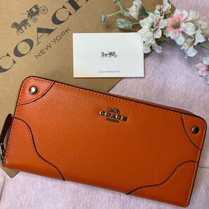 COACH コーチ 長財布 オレンジ レディースメンズ 新品 未使用
