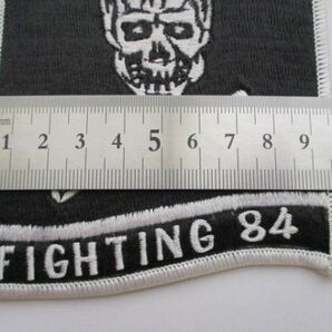 【送料無料】アメリカ海軍FIGHTING 84第84戦闘飛行隊VF-84パッチ刺繍ワッペン/骸骨スカル&トップガン骨USN米軍NAVYトムキャットARMY M45の画像9