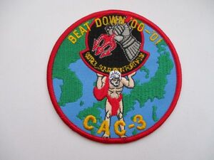 【送料無料】BEAT DOWN '00-'01 CAC-3パッチ刺繍ワッペン/MARINE米海兵隊USMC自衛隊アメリカ海軍NAVY米海軍USN米軍USミリタリー M49