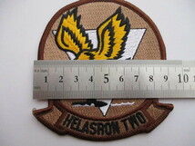 【送料無料】アメリカ海軍HELASRON TWO GOLDEN FALCONSパッチ刺繍ワッペン/USSゴールデンファルコンズNAVY米海軍USN米軍USヘリコプター M49_画像9