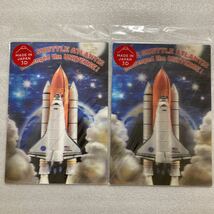 【J-154】スペースシャトル　3Dポストカード　2枚セット_画像1