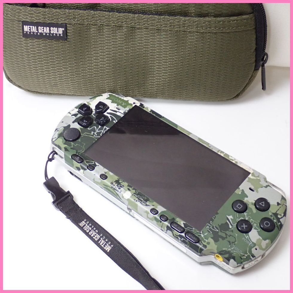 公式+セール/情報 美品 PSP 3000 本体 メタルギアソリッドピースウォーカーモデル 動作良好 携帯用ゲーム本体