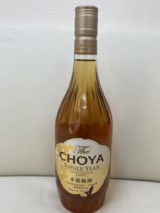 【0722】未開栓　チョーヤ 梅酒 The CHOYA SINGLE YEAR 1年熟成 15度 720ml