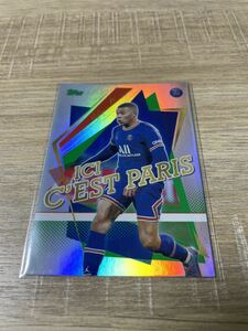 2021-22 TOPPS TEAMSET PARIS SAINT-GERMAIN HOBBY PSG 99枚限定Kylian Mbapp キリアン・エムバペ　パラレルカード　ジャージナンバー7/99