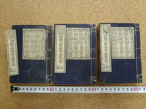 b■　明治期 書籍　増続大広益会玉篇大全　3冊セット　明治16年　毛利貞斎編　同盟書房　/b16