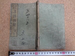 b★　明治期? 書籍　童蒙必読 漢語図解 三編　弄月亭著編・恵斎画図　文玉堂・文鱗堂　/b13