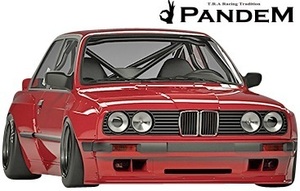 【M's】BMW E30 3シリーズ (2ドアクーペ) PANDEM フロントリップスポイラー／／FRP TRA京都 パンデム エアロ リップスポイラー