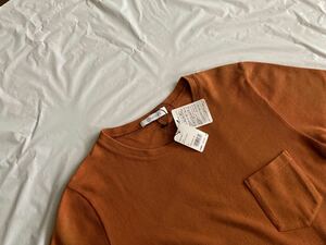新品 Cruciani （クルチアーニ ）Tシャツ ティーシャツ クルーネック ブラウン系 46 ジョンスメドレー 好きにオススメ 半袖 44 48 S～M