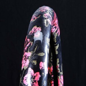  truck interior Madonna very thick steering wheel cover vinyl attaching black / pink S/ Carry super Carry light car [ postage 800 jpy ]
