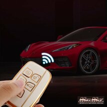 ランドローバー用 ゴールドライン TYPE A 5ボタン TPUソフト スマートキーケース レッド/レンジローバー スポーツ【メール便送料200円】_画像3