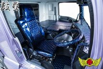 鼓星 オリオン シートカバー ブラウン【運転席のみ】 エアループデュトロ標準 H23/7～H31/04 typeB背もたれ一体型【送料800円】_画像3