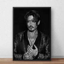  C1817 ジョニーデップ Johnny Depp キャンバスアートポスター 50×70cm インテリア 雑貨 海外製 枠なし C_画像1