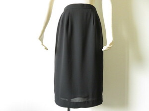 # fine quality beautiful goods [ VINVERT ] van veil black formal skirt large size 13 number LL XL postage 185 jpy mourning dress b1820