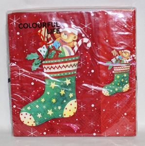  бумага салфетка COLOURFUL LIFE( Германия ) Рождество носки 