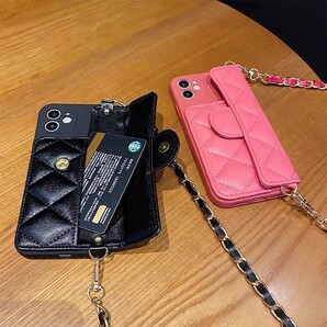 iPhone12proブラック 携帯ケース 携帯ショルダー ラスト1点 在庫限り