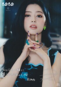 RIMA リマ NiziU/CLAP CLAP HMV特典 印字サイン&メッセージ入りカード