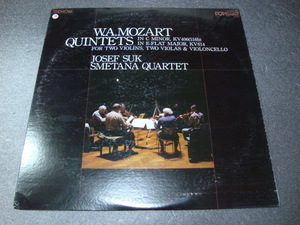 W,A,　MOZART QUINTETS　JOSEF SUK　SMETANA QUARTET