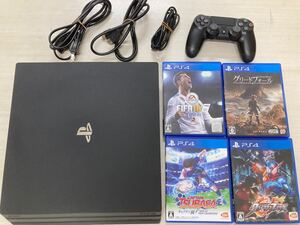 PS4 pro本体 キャプテン翼ソフト4枚一式セット