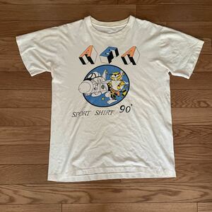 ビンテージ　90’s アニマルプリントTシャツ　猫　AEA