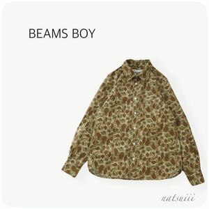 BEAMS BOY Beams Boy. camouflage camouflage -ju camouflage shirt blouse free shipping 